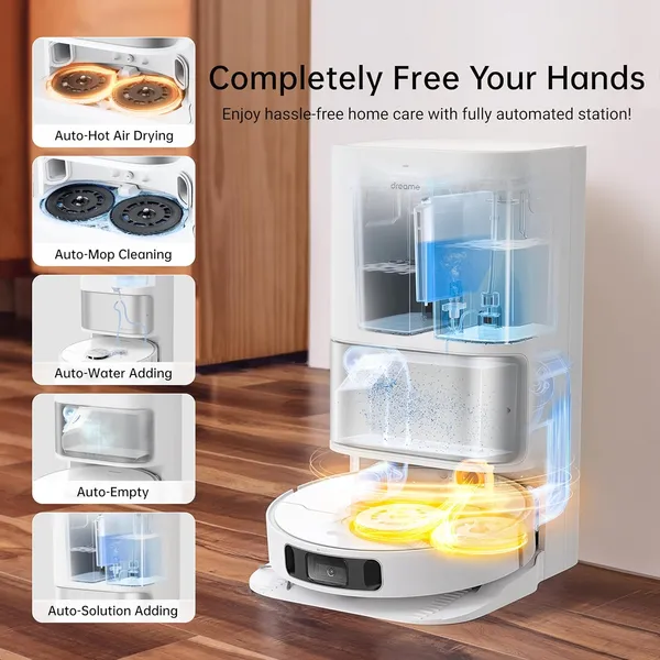 Dreame L10s Ultra: AI-Powered Robot Vacuum & Mop with Self-Emptying Station, Smart Navigation, and Deep Cleaning for Home