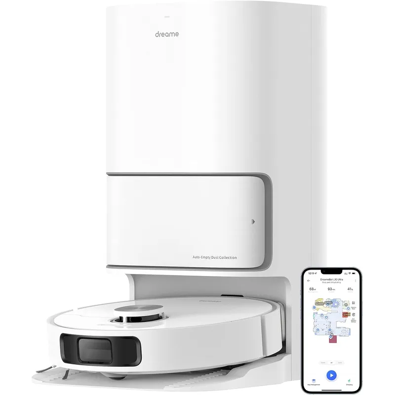 Dreametech L10 Ultra: AI Robot Vacuum & Mop with Self-Emptying Station, Smart Navigation, and Deep Cleaning for Home