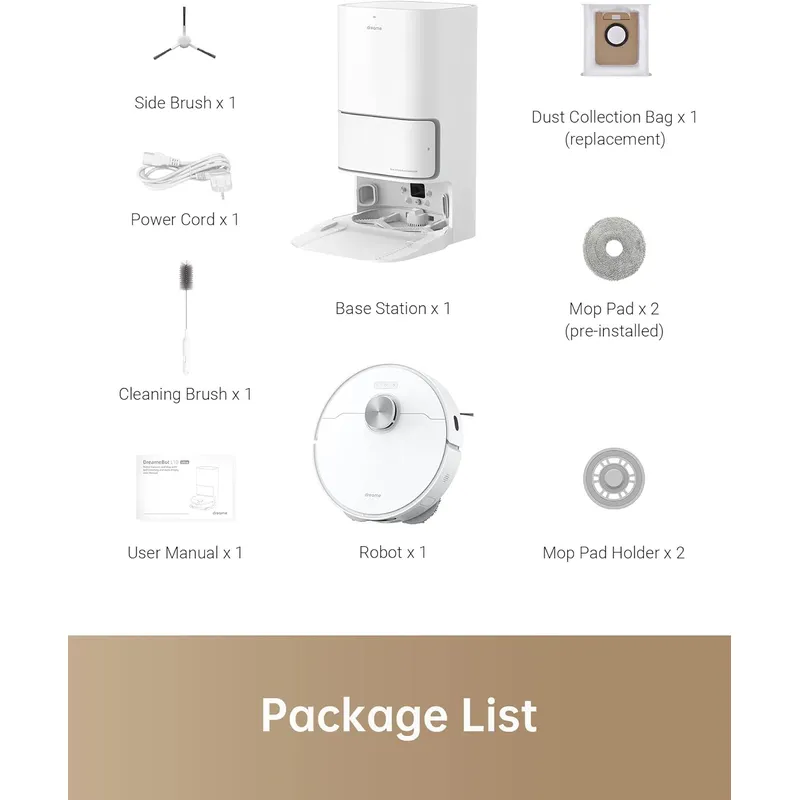 Dreametech L10 Ultra: AI Robot Vacuum & Mop with Self-Emptying Station, Smart Navigation, and Deep Cleaning for Home