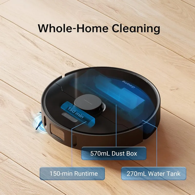 Dreametech L10 Pro: AI-Powered Robot Vacuum & Mop with 3D Obstacle Avoidance, Laser Navigation, and 4000Pa Suction for Smart Home Cleaning