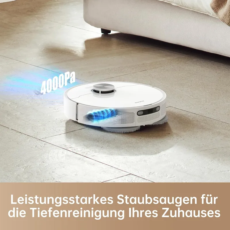 Dreame L10 Prime: AI Laser Navigation Robot Vacuum with Self-Emptying Station, Mop & Dual Brush for Whole Home Cleaning