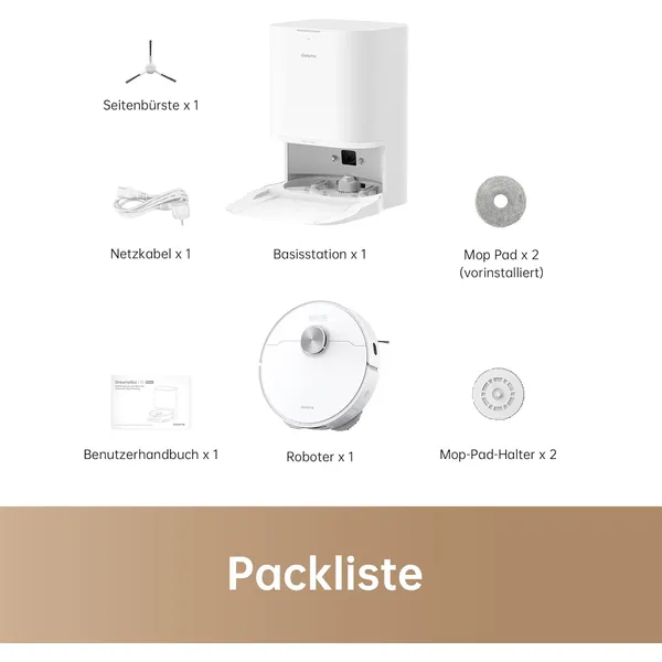 Dreame L10 Prime: AI Laser Navigation Robot Vacuum with Self-Emptying Station, Mop & Dual Brush for Whole Home Cleaning