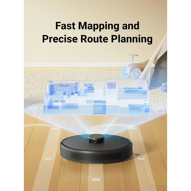 Dreame D9 Max Gen 2: 6000Pa Suction AI Laser Robot Vacuum with Self-Emptying Station & Smart Navigation for Whole Home Cleaning