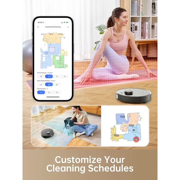 Dreametech D10s Plus: AI-Powered Robot Vacuum with Self-Emptying Station, Mop & Smart Navigation for Whole Home Cleaning