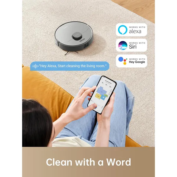 Dreametech D10s Plus: AI-Powered Robot Vacuum with Self-Emptying Station, Mop & Smart Navigation for Whole Home Cleaning