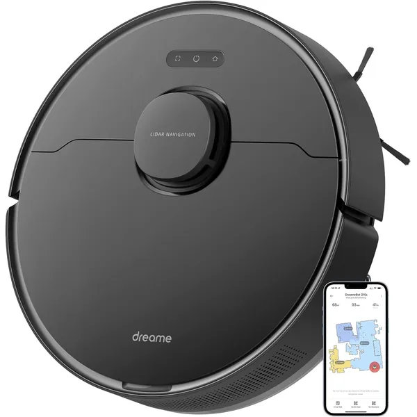 Dreametech D10s Pro: AI-Powered Robot Vacuum with Self-Emptying Station, Intelligent Path Planning & Obstacle Avoidance for Whole Home Cleaning