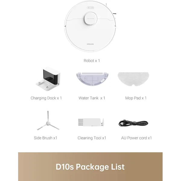 Dreame D10s: Wireless Smart Vacuum with Green Light Dust Detection & UV Sterilization for Whole Home Cleaning