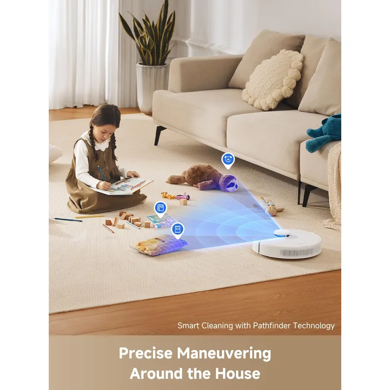 Dreame D10 Plus Gen 2: AI Laser Robot Vacuum with Self-Emptying Station, Mop & Smart Navigation for Whole Home Cleaning