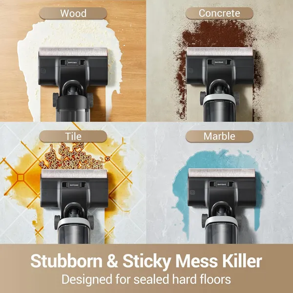 Dreame H14 Pro: Cordless Wet Dry Vacuum with MistLock Dust Control & Self-Cleaning Station for Whole Home Deep Cleaning