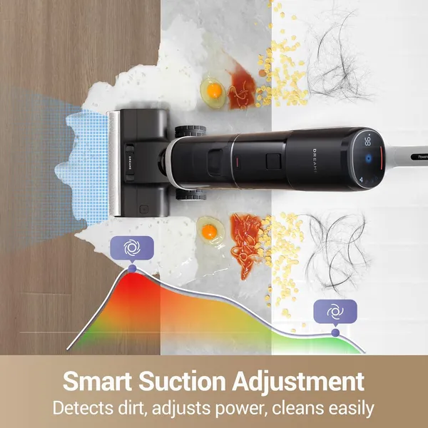 Dreame H14 Pro: Cordless Wet Dry Vacuum with MistLock Dust Control & Self-Cleaning Station for Whole Home Deep Cleaning
