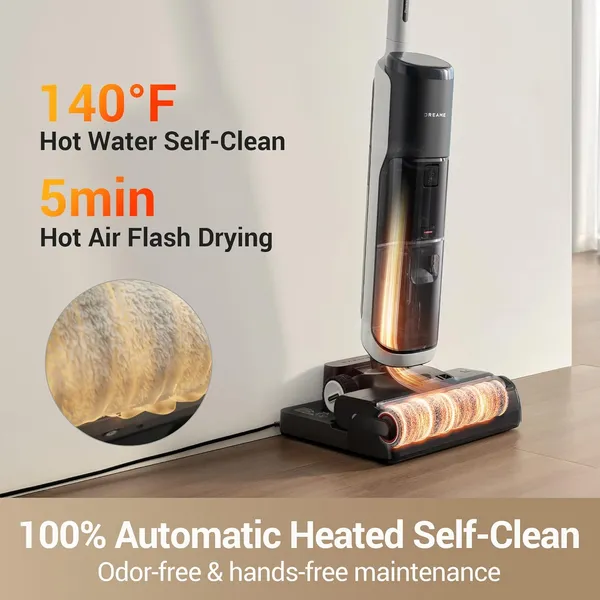 Dreame H14 Pro: Cordless Wet Dry Vacuum with MistLock Dust Control & Self-Cleaning Station for Whole Home Deep Cleaning