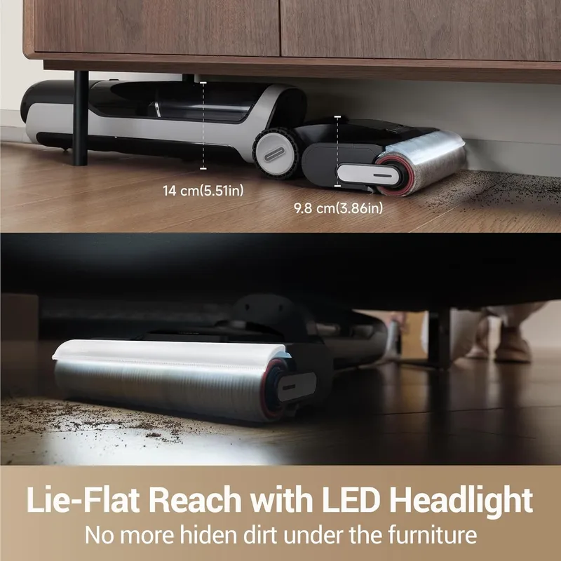 Dreame H14 Pro: Cordless Wet Dry Vacuum with MistLock Dust Control & Self-Cleaning Station for Whole Home Deep Cleaning