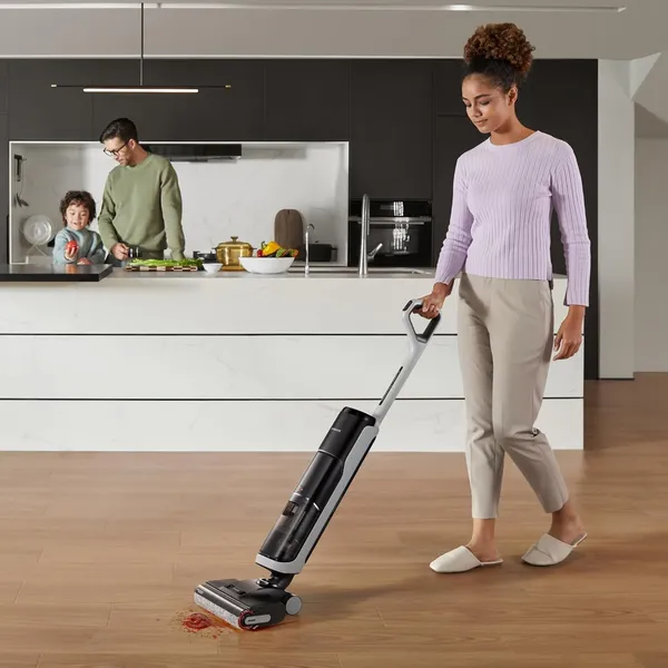 Dreame H14: Cordless Wet/Dry Vacuum with 180° Flat Design, Hot Water Self-Cleaning & App Control for Edge-to-Edge Cleaning