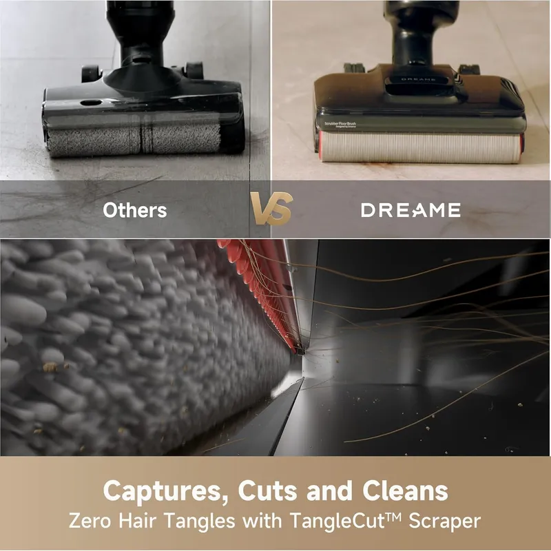 Dreame H12 Pro FlexReach | Ultimate Wet and Dry Floor Cleaner with Dual Roller Brush & Auto-Detection for Separating Wet and Dry Waste | High-End Intelligent Cleaning for Large Households