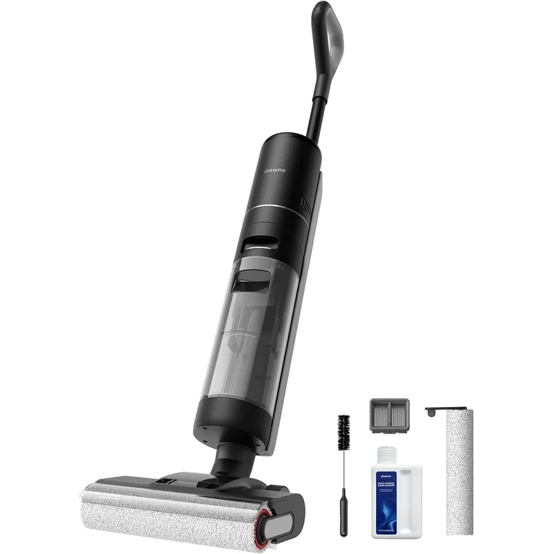 Dreame H12 Pro Wet and Dry Vacuum Cleaner, Strong Suction, Dual-Sided Edge Cleaning, Deep Self-Cleaning, Hot Air Drying, 98000rpm Motor, 3 Working Modes