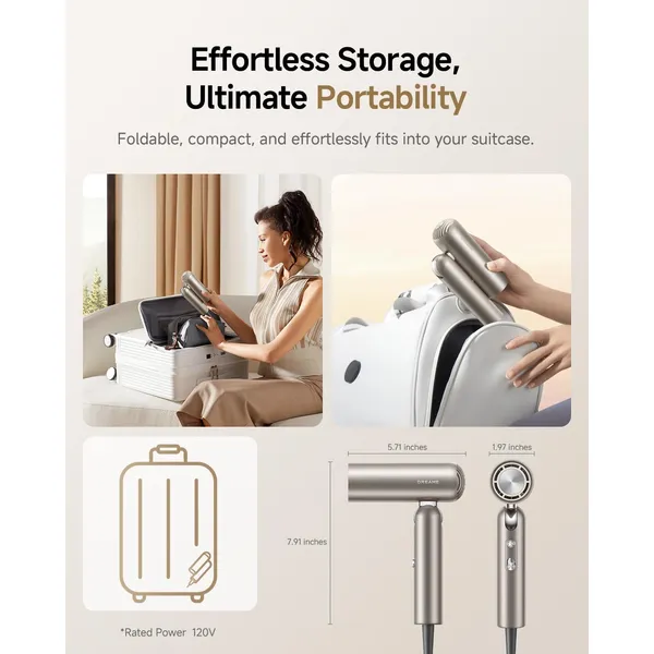 Dreame Hair Pocket Auto-Curling Iron: Smart Temperature Control & Travel-Friendly Design for Effortless Hair Styling