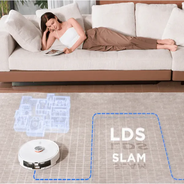 Lydsto L1 Robot Vacuum & Mop – 3300Pa Strong Suction, 150min Runtime, Smart Mopping & 2.5cm Obstacle Crossing