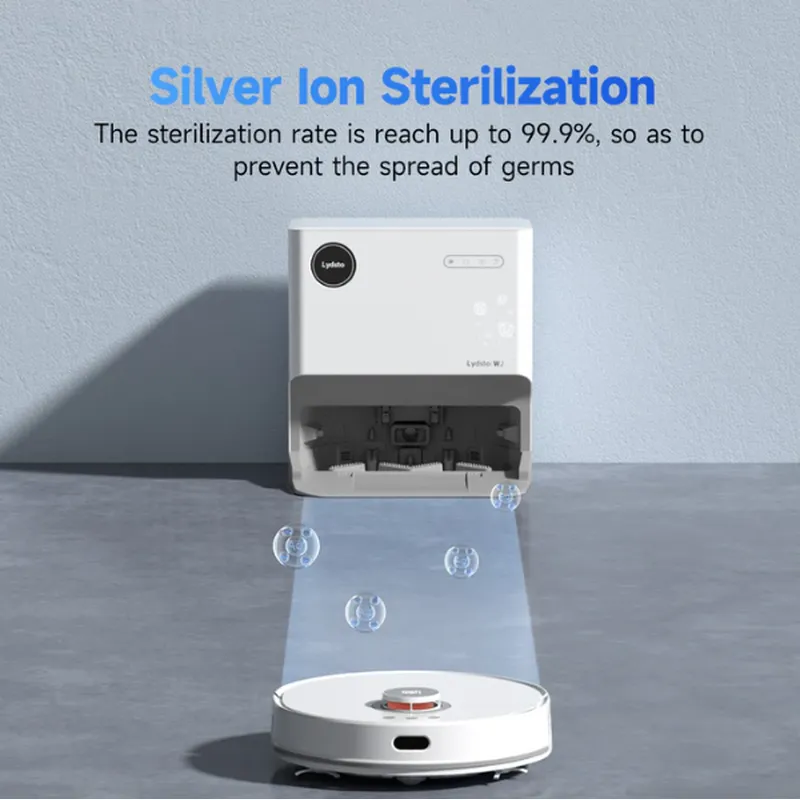 Lydsto W2 Robot Vacuum & Mop – 5000Pa Suction, 50°C Hot Water Mop Wash, 60°C Heat Drying & 3L Auto Dust Collection