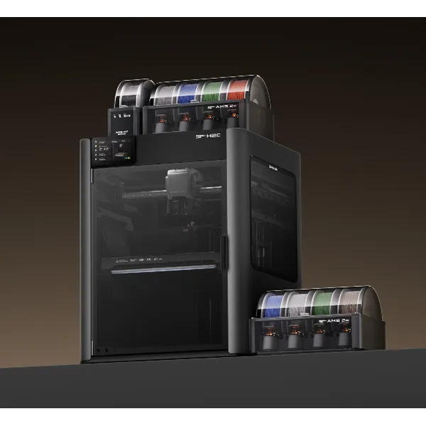 Bambu Lab H2C 3D Printer – Vortek Hotend System, 330x320x325mm Build, 350℃ High-Temp & Multi-Material Printing