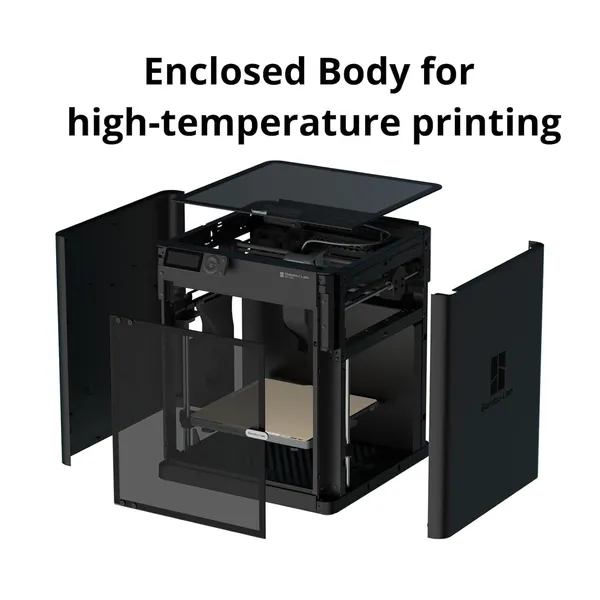 Bambu Lab P1S Combo 3D Printer – AMS Multi - Color, 300℃ All - Metal Hotend, 256x256x256mm Enclosed Chamber & 500mm/s High - Speed Printing