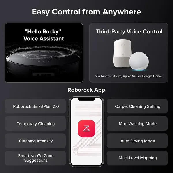 Roborock Saros 10 - Low Profile Design with Powerful Cleaning and Advanced RetractSense Navigation for Deep Home Cleaning