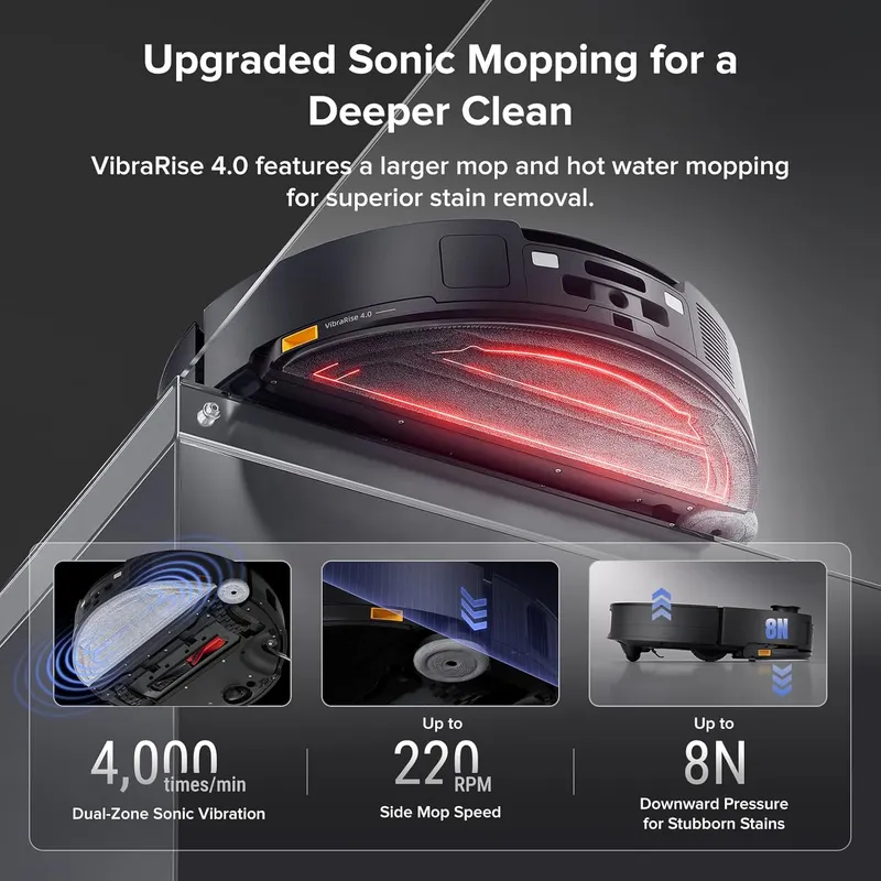 Roborock Saros 10 - Low Profile Design with Powerful Cleaning and Advanced RetractSense Navigation for Deep Home Cleaning