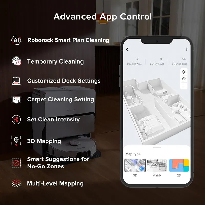 Roborock S8 Max Ultra - Revolutionize Your Cleaning with Advanced Mopping, AI Obstacle Avoidance & Self-Cleaning Station for Ultimate Home Care