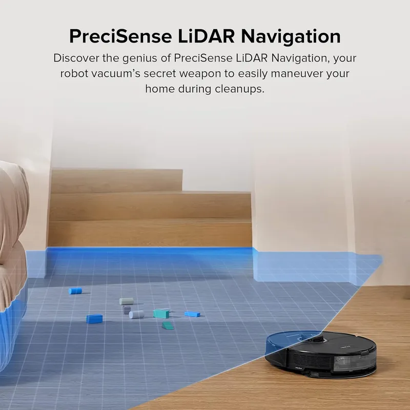 Roborock S8 - 5500Pa Suction with AI Obstacle Avoidance & Auto-Lifting Mop for Seamless Floor Cleaning