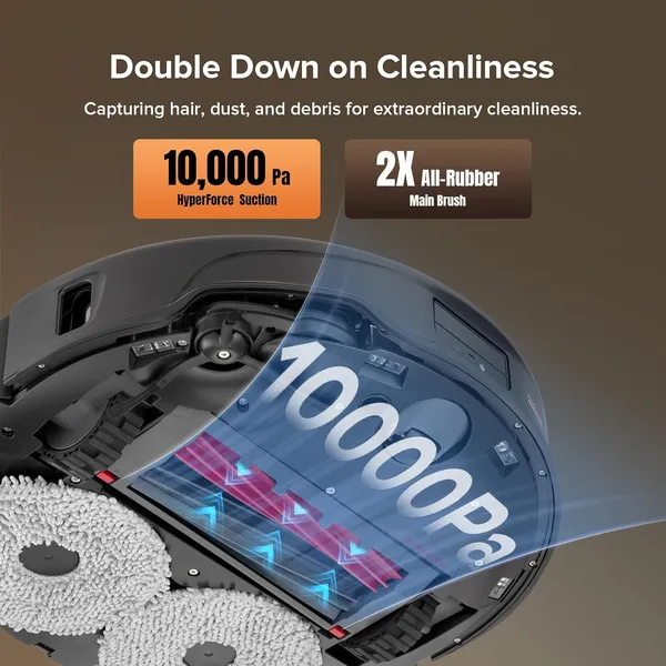 Roborock Qrevo Master: Flagship Robot Vacuum Mop with 15000Pa Suction, AI Reactive Tech & Auto-Empty All-in-One Dock