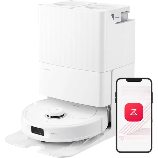 Roborock Qrevo MaxV: 7000Pa Suction Robot Vacuum Mop with Hot Water Wash, FlexiArm Edge Cleaning & Reactive AI Obstacle Avoidance