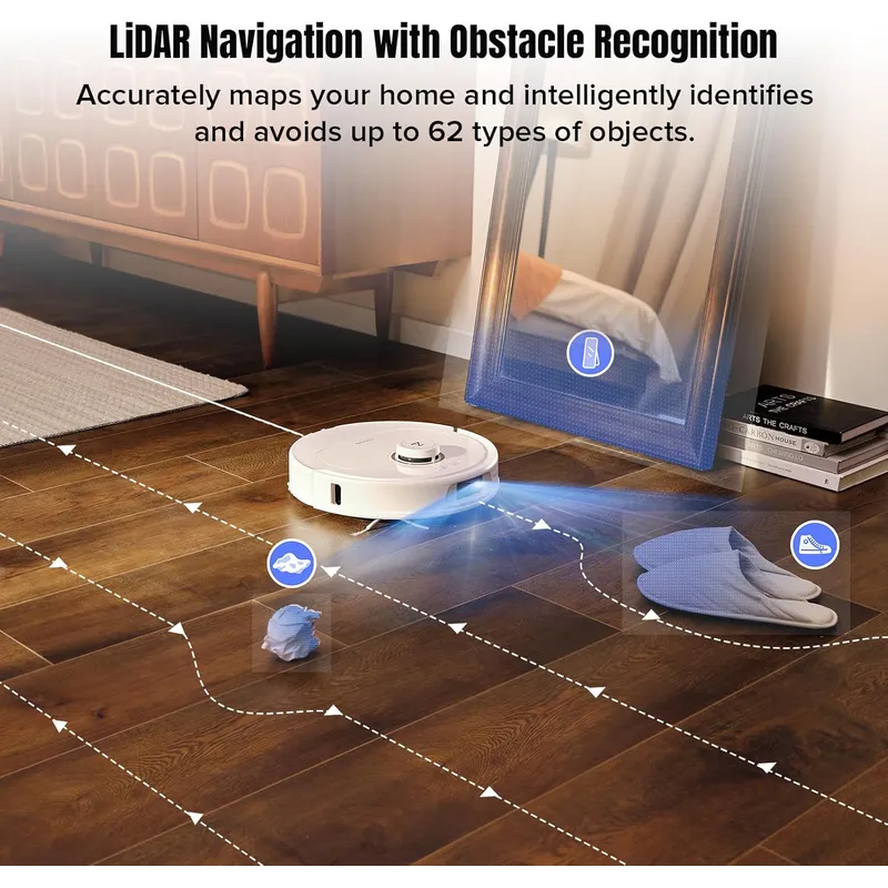 Roborock Qrevo MaxV: 7000Pa Suction Robot Vacuum Mop with Hot Water Wash, FlexiArm Edge Cleaning & Reactive AI Obstacle Avoidance