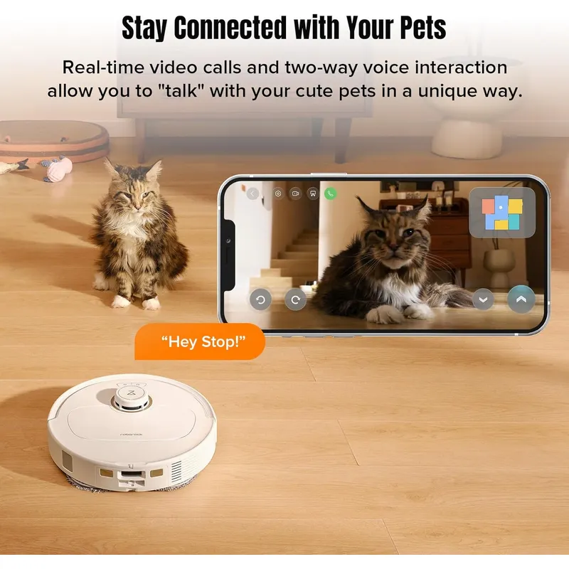 Roborock Qrevo MaxV: 7000Pa Suction Robot Vacuum Mop with Hot Water Wash, FlexiArm Edge Cleaning & Reactive AI Obstacle Avoidance