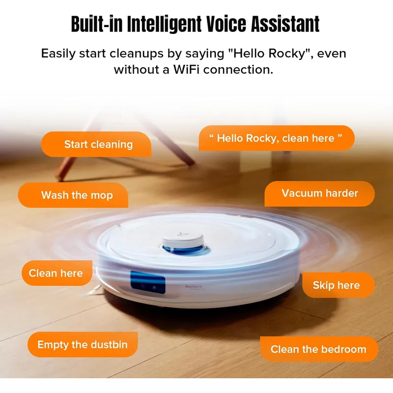 Roborock Qrevo MaxV: 7000Pa Suction Robot Vacuum Mop with Hot Water Wash, FlexiArm Edge Cleaning & Reactive AI Obstacle Avoidance