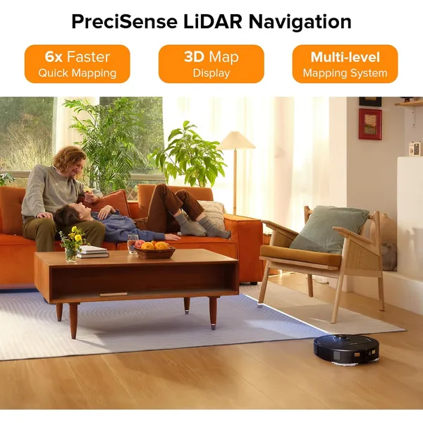 Roborock Qrevo Pro: 7000Pa Suction Robot Vacuum Mop with FlexiArm Edge Cleaning, Hot Water Wash & Auto Mop Lifting