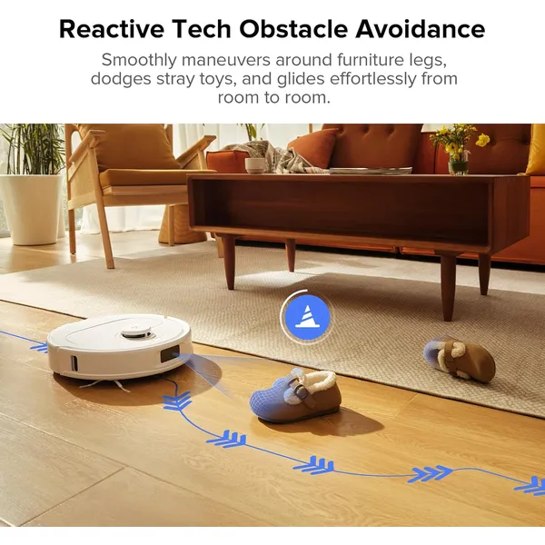 Roborock Qrevo Pro: 7000Pa Suction Robot Vacuum Mop with FlexiArm Edge Cleaning, Hot Water Wash & Auto Mop Lifting