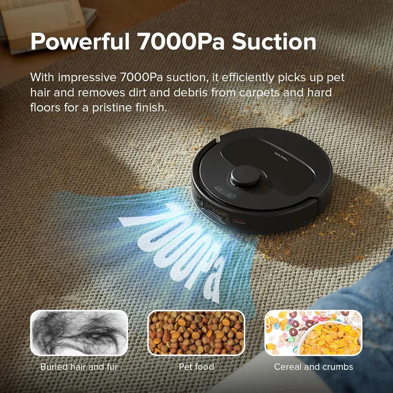 Roborock Qrevo S: 7000Pa Suction Robot Vacuum Mop with Multifunctional Dock & Auto Mop Lifting