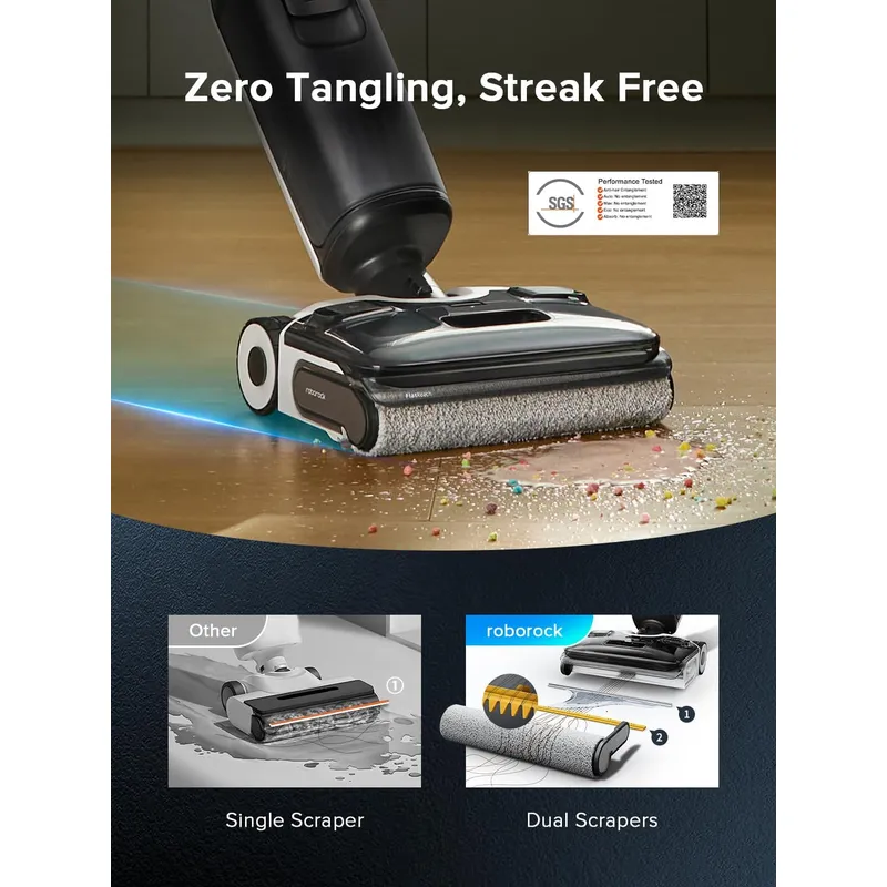 Roborock F25 ACE: 20000Pa Cordless Wet Dry Vacuum with Smart Self-Cleaning & Auto Detergent Dispense