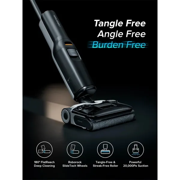 Roborock F25 ACE: 20000Pa Cordless Wet Dry Vacuum with Smart Self-Cleaning & Auto Detergent Dispense