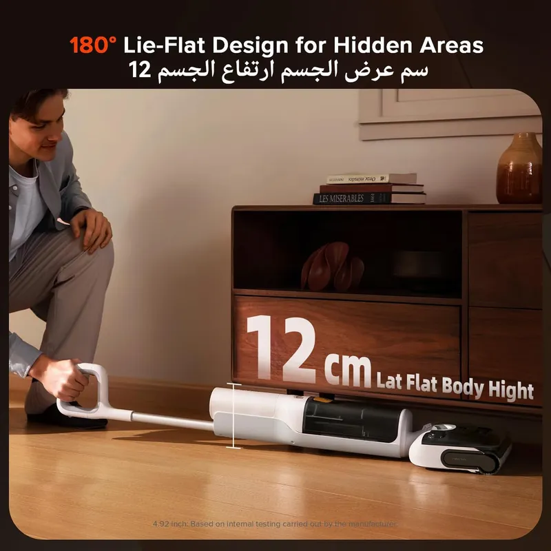 Roborock F25 RT Cordless Wet Dry Vacuum – 20000Pa Suction, 90°C Self-Cleaning, Anti-Tangle Dual Scrapers