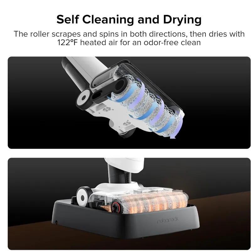 Roborock Flexi Lite Lightweight Cordless Wet Dry Vacuum – 17000Pa Suction & FlatReach Low-Profile Cleaning