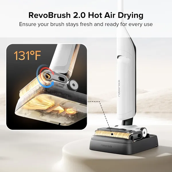 Roborock Flexi Cordless Wet Dry Vacuum – 17000Pa Suction, FlatReach Design & 60°C Hot Water Self-Cleaning
