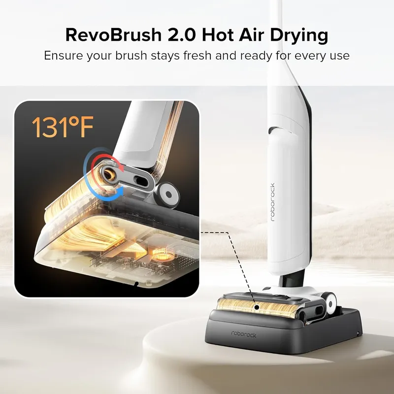 Roborock Flexi Cordless Wet Dry Vacuum – 17000Pa Suction, FlatReach Design & 60°C Hot Water Self-Cleaning