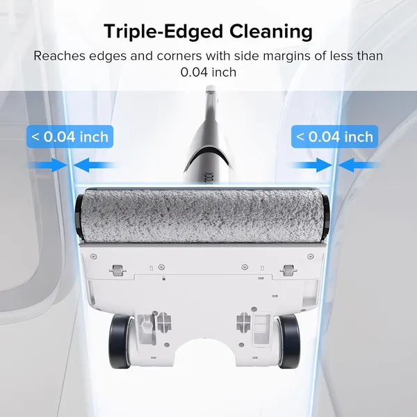 Roborock Flexi Cordless Wet Dry Vacuum – 17000Pa Suction, FlatReach Design & 60°C Hot Water Self-Cleaning