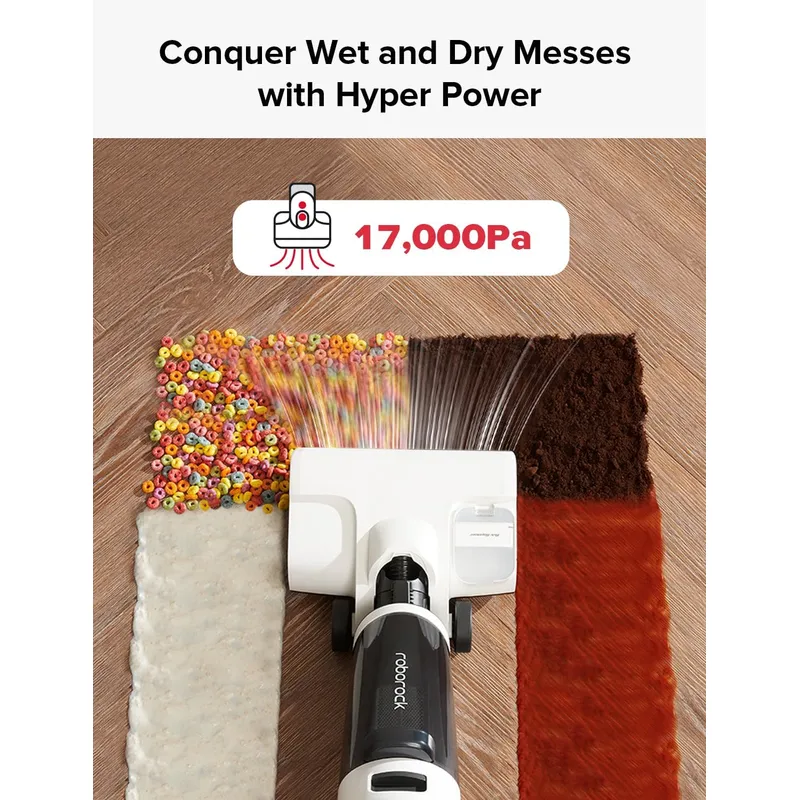 Roborock Dyad Pro Cordless Wet Dry Vacuum – 17000Pa Suction, DyadPower & RevoBrush Self-Cleaning
