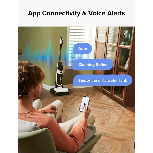 Roborock Dyad Pro Cordless Wet Dry Vacuum – 17000Pa Suction, DyadPower & RevoBrush Self-Cleaning