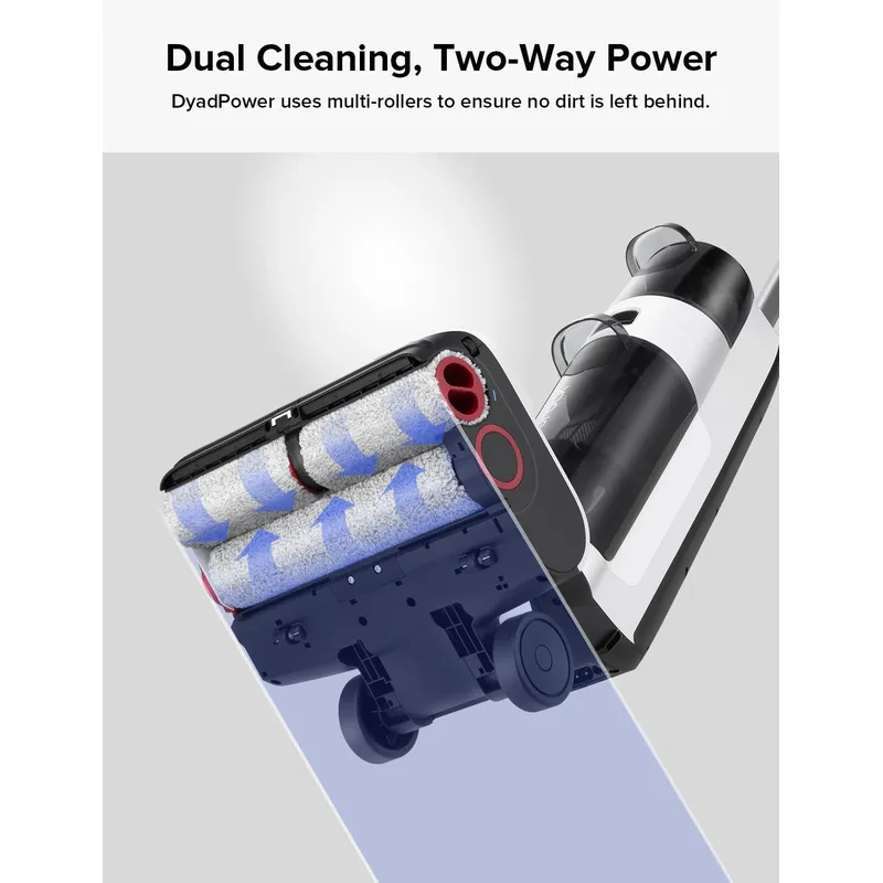 Roborock Dyad Pro Cordless Wet Dry Vacuum – 17000Pa Suction, DyadPower & RevoBrush Self-Cleaning