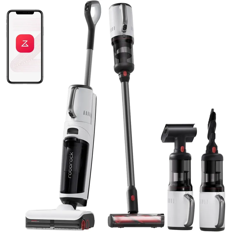 Roborock Dyad Pro Combo 5-in-1 Cordless Wet Dry Vacuum – 17000Pa Suction, DyadPower & Self-Cleaning System