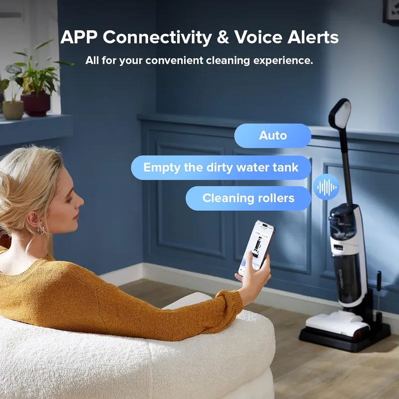 Roborock Dyad Air Cordless Wet Dry Vacuum – 17000Pa Suction, DirTect Sensor & RevoBrush Self-Cleaning