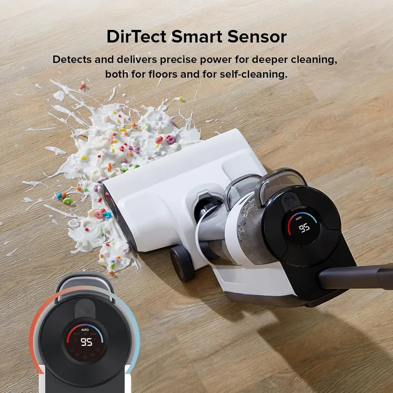 Roborock Dyad Air Cordless Wet Dry Vacuum – 17000Pa Suction, DirTect Sensor & RevoBrush Self-Cleaning