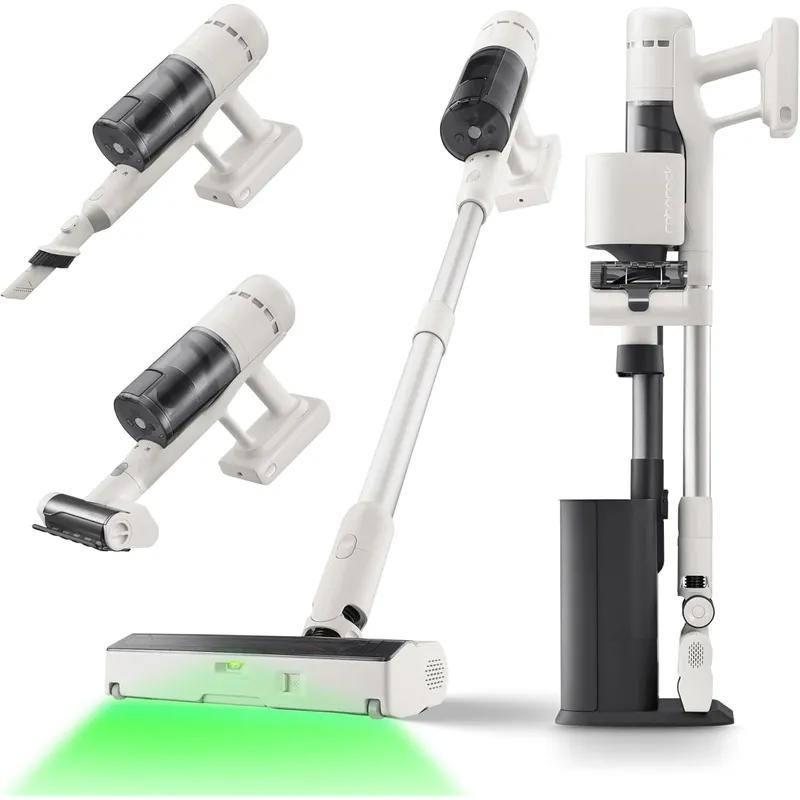 Roborock H60 Hub Cordless Stick Vacuum – 115AW Suction, Auto-Empty Dock & 140° Green Light DetectionRoborock